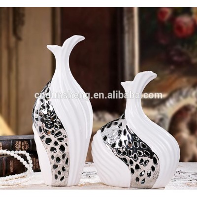 wholesale 2-pieces wedding cutwork flower vase gorgeous design