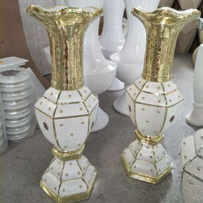 Wholesale 120cm  Large Market decor  footed   Floor Standing Vase/Wedding  Standing  Display